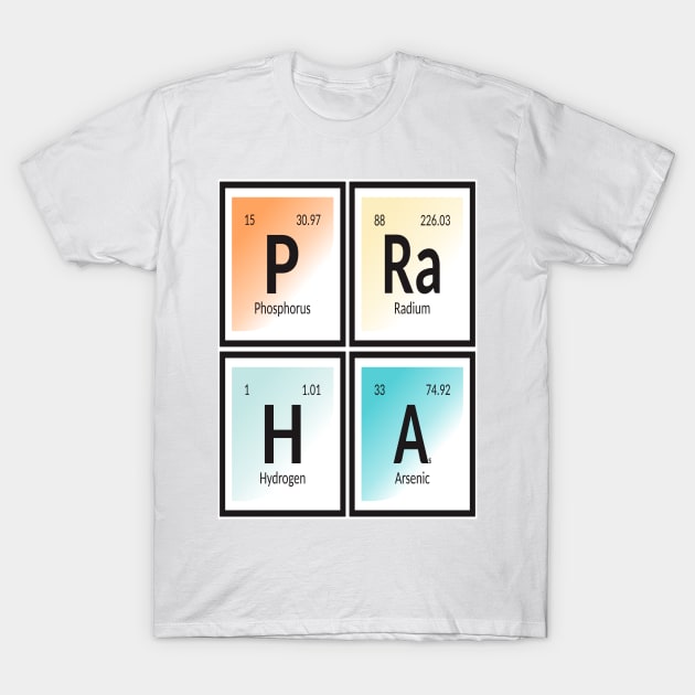 Praha City of Elements T-Shirt by Maozva-DSGN